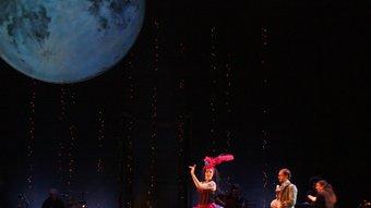 Marina Abad i Xavier Ripoll, en un moment de ‘Lola, la comedianta'. Foto:T. TÀPIA / ACN