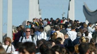 Turistes aquesta Setmana Santa a Barcelona Foto:QUIM PUIG