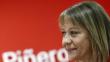 La número 1 per València del PSPV-PSOE, Inmaculada Rodríguez-Piñero. Foto:JOSÉ CUÉLLAR