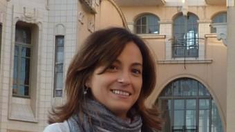 Iolanda Pineda, ahir a la tarda, a Girona. Foto:J.T
