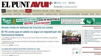 La web del diari té un canal especial sobre la protesta Foto:EPA
