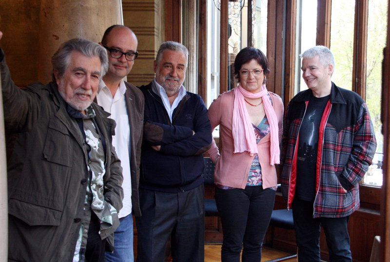 Imatge de Sebastià Alzamora, Blanca Busquets, Rafel Nadal, Màrius Serra i Jordi Sierra i Fabra són cinc dels 10 escriptors en català que participaran en la Fira del Llibre de Varsòvia.
