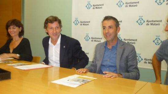 Mataró, Vadell, Aguilar i Federico van presentar ahir el projecte a l'Ajuntament Foto:LL.M