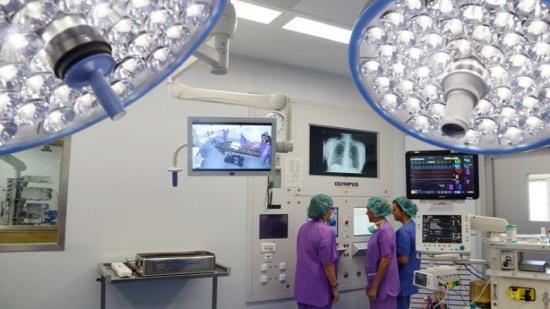 Els nous quiròfans de l'Hospital de la Vall d'Hebron són dels més moders d'europa Foto:ANDREU PUIG