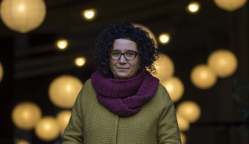 Imatge de Tina Vallès, que va ser proclamada ahir guanyadora de la segona edició del premi Anagrama de novel·la en català.