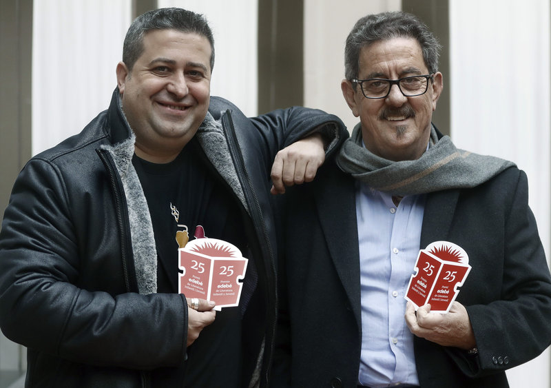 Imatge de Ricard Ruiz Garzón i Francisco Díaz Valladares, ahir a Barcelona.